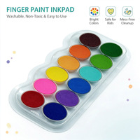 Peinture au doigt en gros pour enfants, jouet de peinture au doigt DIY avec tampons de couleur, activité éducative pour garçons et filles