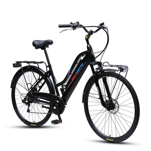 Vélo électrique TXED Eurobike de style urbain classique avec moteur arrière, batterie au lithium, alliage d'aluminium, <span class=keywords><strong>6</strong></span> vitesses - Product Image 3