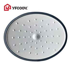 <span class=keywords><strong>Prix</strong></span> usine 28CM Four Safe Ovale Cuisson Pot De Nourriture En <span class=keywords><strong>Fonte</strong></span> Émaillée Casserole Plats Four Hollandais avec Couvercle - Product Image 3