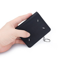 Tas dompet kulit, dompet kartu Multi fungsi tas bahu tunggal tas selempang