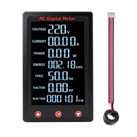 Peacefair PZEM-032 AC Digital Electricity Meter Fase Tunggal Instrumen Pengukuran Deteksi Daya Presisi Tinggi dengan Coil CT