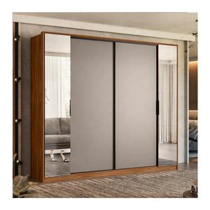 Phòng ngủ di động 3 cửa nhôm tủ quần áo tủ quần áo trượt tủ quần áo với cửa gương - Product Image 4