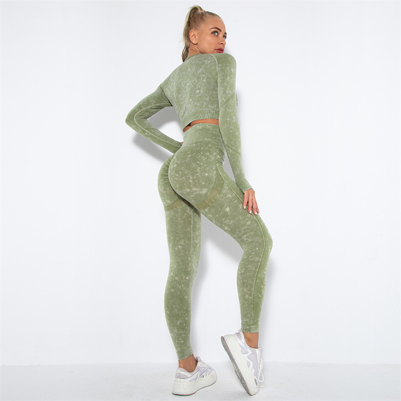 10 colors Fashion Modern Breathable Workout Clothing Women Active Wear Yoga Set hygroscopic and sweat releasing