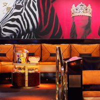 Commercial disco furniture booth shop cafe bar club booth seats divano corner sezionale cocktail beer bar nightclub furniture set