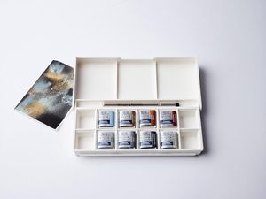 Set de Pintura de Acuarela Bview Art <span class=keywords><strong>Winsor</strong></span> & <span class=keywords><strong>Newton</strong></span> Cotman, 8 Medias Pastillas (8 Mililitros) de Colores Metálicos con Pincel - Product Image 6