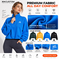 Ensemble de jogging personnalisé pour femme, à capuche, effet vieilli, 220g, coupe oversize, en mélange de coton, style sport décontracté, vêtements de sport OEM