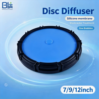 Diffuseur d'air en silicone haute oxygénation BELI 9 pouces, diffuseur à disque à bulles fines de haute qualité pour traitement des eaux usées 500L/heure