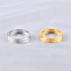 Inspired Jewelry Custom Angel Number <b>Name</b> Personalized <b>Rings</b> Waterproof Stainless Steel Engraved Gold Band <b>Ring</b> for Women - Product Image 4