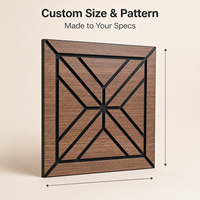 Panneaux muraux acoustiques en MDF en gros, panneaux à lattes en bois insonorisants pour home cinéma, bureau, studio et décoration commerciale