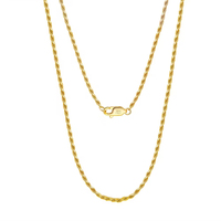 Collier bicolore 18 carats : Forme serpent, Décoration à perles, Ferraro, Corde, Boîte, Torsion, Chaîne en argent sterling 925 résistante à l'eau