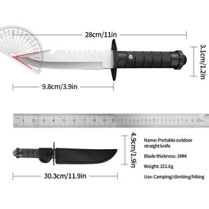Nhà Máy Cung Cấp Ngoài Trời Đa Mục Đích Siêu Sắc Nét Sửa Chữa Lưỡi Săn Bắn Sự Sống Còn Dao Thẳng Cho Sử Dụng Hàng Ngày - Product Image 6