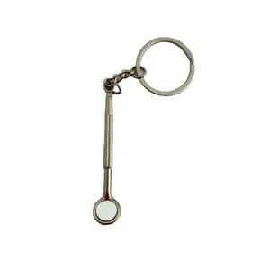 Factory Customized New Product Creative Cute Keychain Metal Keychain Dental Tool Keychain