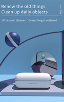 GEZHE machine de nettoyage à ultrasons pour mini-lentilles de ménage nettoyeur à ultrasons pour bijoux de filles Portable plug-in Nettoyage à ultrasons