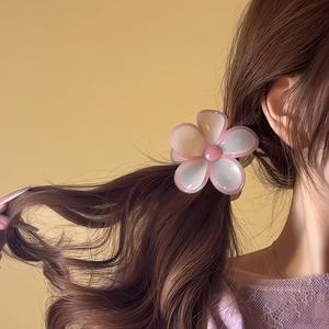 Vintage Daisy Girls Big Hawaiian Floral Accesorios para el cabello Abrazadera Captura Estética Candy Plastic Flower Hair Claw Clips para mujeres - Product Image 5