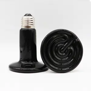 Liweida – ampoule d'intérieur noire IR pour animaux de compagnie, lampe chauffante en céramique pour animaux de compagnie, Reptile, tortue, hérisson, tortue, lézard