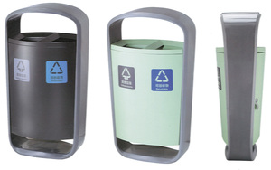 Thời Trang Mới Đôi Xô Sơn Ngoài Trời Khóa Thùng Rác Thùng Rác Thùng Rác - Product Image 2