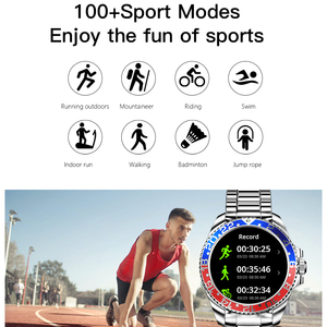 Đàn ông R1 Smartwatch AMOLED ánh sáng ban đêm hiển thị IP68 không thấm nước không dây sạc thép dải tính năng thông minh la bàn email - Product Image 5