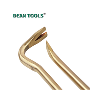DEAN TOOLS Barre de levier combinée industrielle anti-étincelles 460MM à forte puissance de levier, pointe biseautée et crochet pour démolition et démontage