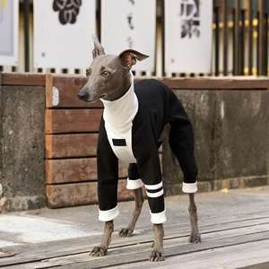 Lujo comodidad algodón perro Onesie sudadera personalizado <span class=keywords><strong>galgo</strong></span> mameluco ropa para mascotas pequeñas medianas grandes lavable a máquina verano - Product Image 5