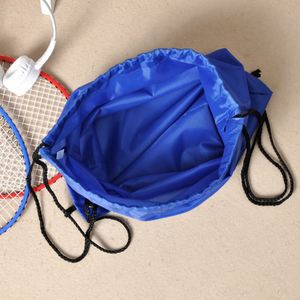 210D Polyester Bundle Pocket Custom Nylon <b>Drawstring</b> Shoulder Folding <b>Backpack</b> Sports Event Storage Bag - Product Image 6