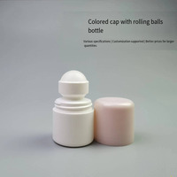 Bouteille en plastique rechargeable en gros, flacon roll-on vide en PET de 30 ml (1 oz) pour massage, essence, émulsion, désodorisation