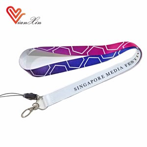 Sublimation Printing Neck Strap Band <b>Lanyard</b> With ID Badge Holder Cell Phone Holder - Product Image 4