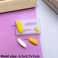 Moule en silicone pour cire à cacheter, mini-gâteaux, jouets, pain, desserts, croissants, biscuits, argile DIY, moule à glaçons, compatible congélateur, Chine
