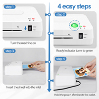 Machine à plastifier à chaud/froid FN335 A3/A4/A5/A6 avec une puissance de 400W, étanche, pour photos, documents et cartes