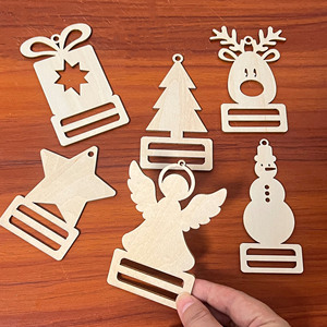 OEM ODM Wooden Xmas Crafts Christmas Cash <b>Envelope</b> Holiday Money Holder Christmas Cash Card Holder Christmas Money Holder - Product Image 5