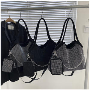 Bolso de hombro con diamantes de gran capacidad de alta calidad, nuevo bolso de cadena para primavera y verano con monedero, bolso de moda - Product Image 6