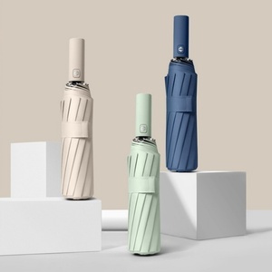 ร่มกันแดดอัตโนมัติ 12 ก้าน รุ่น Morandi พร้อมกาวสีดำ พับได้สามตอน ผ้าไนลอน 190T ขายส่ง - Product Image 2