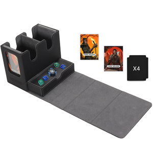 Torson 200 + PU Bộ sưu tập boong hộp với 2 chỉ huy hiển thị cho TCG ccg thu thập giải đấu huyền thoại chủ thẻ với khay xúc xắc - Product Image 5