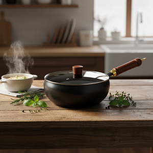 <span class=keywords><strong>Wok</strong></span> de Hierro Fundido de Nuevo Diseño con Tapa de Vidrio, Antiadherente y Sin Recubrimiento, <span class=keywords><strong>Wok</strong></span> Grande para Cocinar, Sartén Wajan Kuali - Product Image 1
