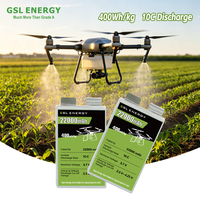 Batterie de drone GSL ENERGY 22000mAh, cellule de batterie de drone UAV 400Wh/kg, batterie lithium-ion semi-solide pour solution de projet de drone