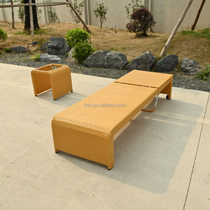 <span class=keywords><strong>Chaise</strong></span> longue d'extérieur moderne pour hôtel, mobilier de jardin, lit de soleil pour villa de plage, <span class=keywords><strong>chaise</strong></span> longue en rotin et métal pour balcon, vente en gros - Product Image 4