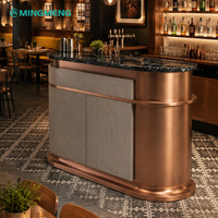 Comptoir de réception personnalisé pour café-restaurant, mobilier de luxe moderne, comptoir de bar pour café, hôtel, magasin commercial
