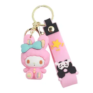 new product d cartoon pvc creative anime hero key chain animated key chain pendant gift key holder brand
