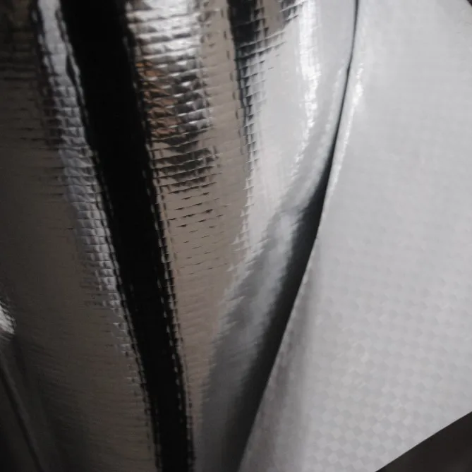 pe woven fabric silver reflective polyester insulation