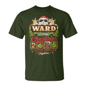 Camiseta familiar Ward para Navidad 2025, camiseta navideña para hacer recuerdos juntos - Product Image 1