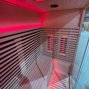 <span class=keywords><strong>Spa</strong></span> de <span class=keywords><strong>sauna</strong></span> interior infrarrojo para 4 personas Hemlock Cedar de gama alta con panel de control para perder peso - Product Image 5