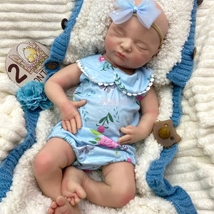 Muñecas <span class=keywords><strong>Reborn</strong></span> Realistas de Silicona de Cuerpo Completo, OEM de Fábrica, Personalizadas, Recién Nacidas Prematuros, Laura Ultra Suaves de 20 Pulgadas, para Niñas, Regalos de Navidad - Product Image 4