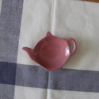 Upclay Sous-verres de sachets de thé en céramique personnalisés Assiette de rangement Porte-bonbons Soucoupe à thé Cuillère Reste Plat pour la maison