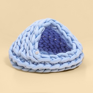 Cómoda cama suave de punto grueso hecha a mano cueva <span class=keywords><strong>Ted</strong></span> cesta para mascotas para cachorros cueva gatos cama - Product Image 6