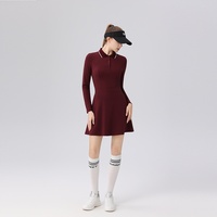 Robe de tennis personnalisée pour femme, séchage rapide, respirante, jupe de sport, tenue athlétique pour l'entraînement sur le terrain