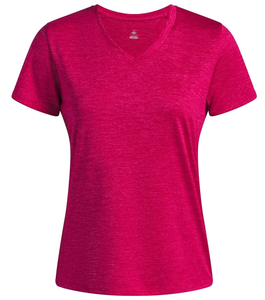 Para <span class=keywords><strong>Under</strong></span> for <span class=keywords><strong>Armour</strong></span> mujer Tech Twist manga corta cuello en V <span class=keywords><strong>Top</strong></span> Casual sólido tejido de punto transpirable para verano de talla grande - Product Image 3