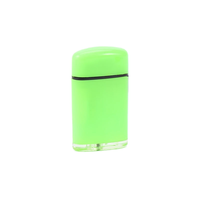 Logo personnalisé Privade Creative Allume-cigare Usine Vente en gros Coupe-vent Direct Jet torche gonflable rechargeable en plastique butane