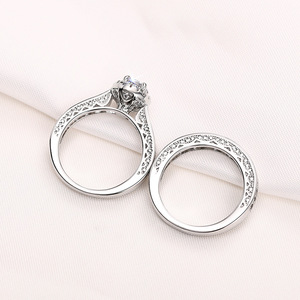 Juego de Anillos Geométricos a Juego para Parejas, Joyería Clásica de Moda - Product Image 6