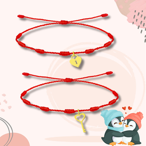 Coppia o amicizia 2 bracciali 7 nodi con ciondolo in acciaio inox braccialetto Fine - Product Image 3