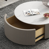 Table basse de style italien, luxe léger, en pierre, combinaison de meubles de salon, table basse moderne en marbre
