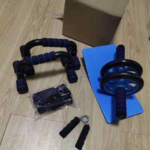 Kit de Rodillo Abdominal 5 en 1 con Barra para Flexiones, Cuerda para Saltar, Agarrador de Mano y Rodillera para Gimnasio y Entrenamiento en Casa - Product Image 6